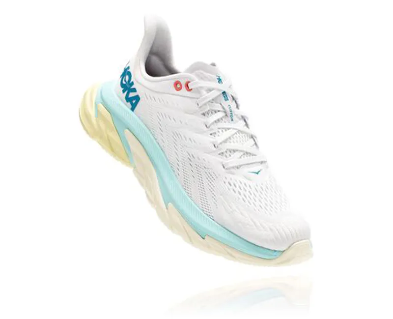 Hoka Clifton Edge W BLANC DE BLANC/ BLUE TINT
